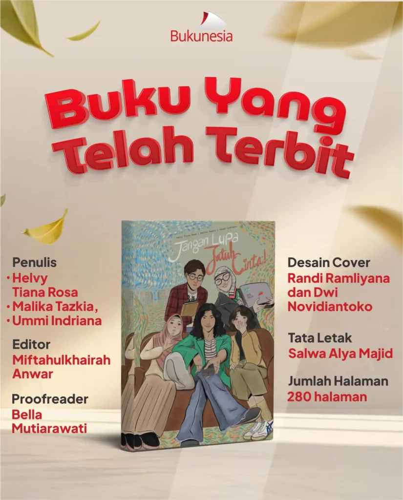 buku terbit jangan lupa jatuh cinta