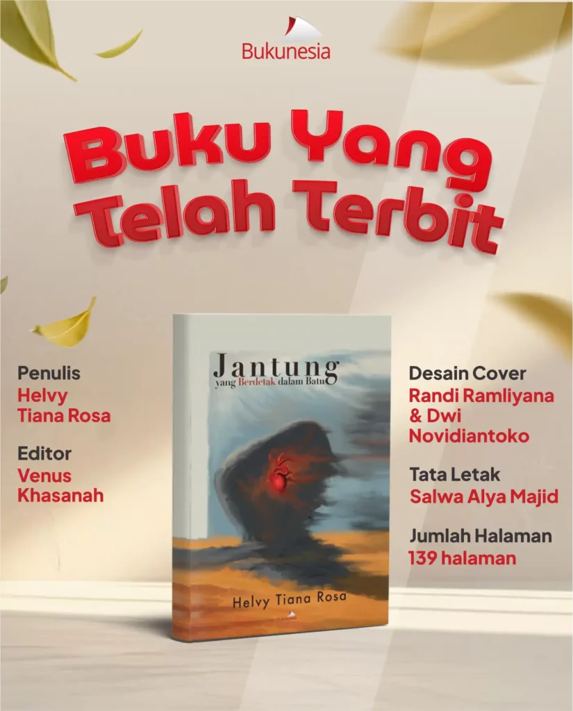 buku terbit jantung yang berdetak dalam batu